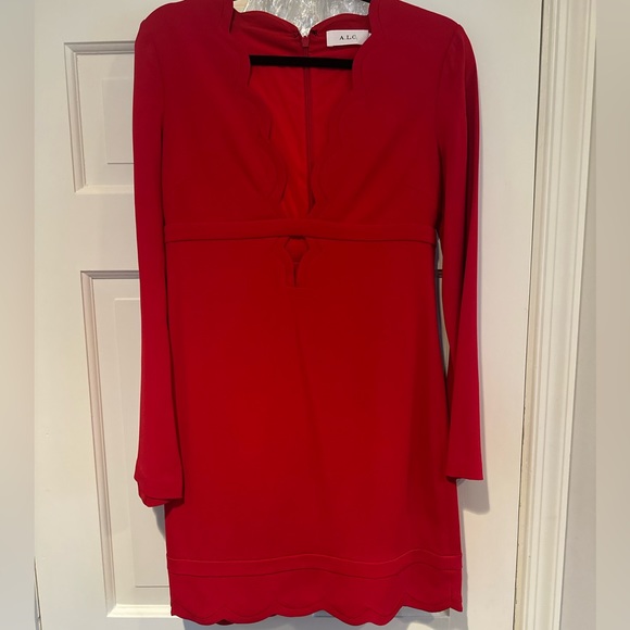 A.L.C- NWOT ABSOLUTELY STUNNING ALC RED DRESS is a must own! Size 4 - Picture 5 of 6